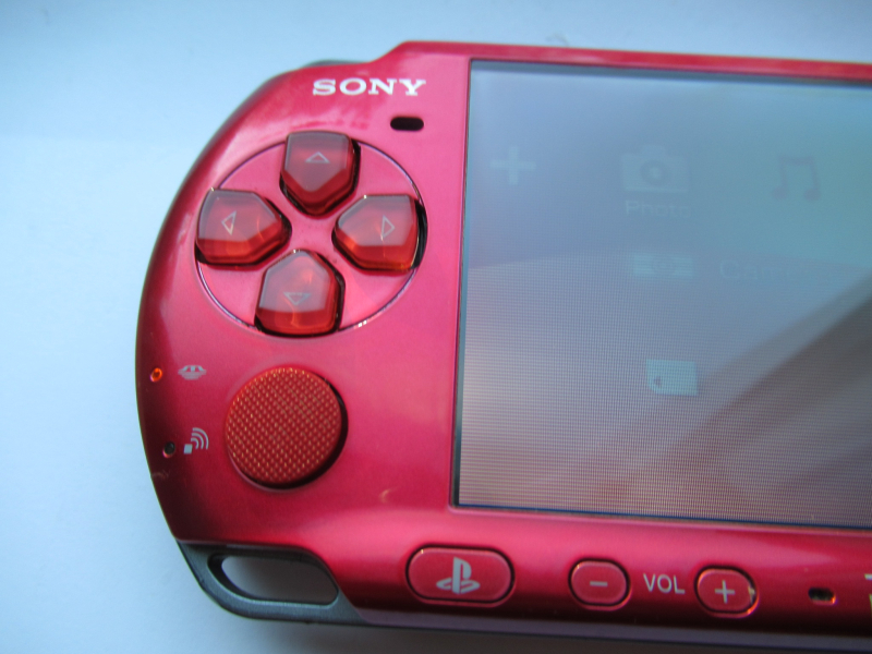 PSP 3000 Radiant Red 64GB with Custom Firmware, ARK-4, Region-free, HQ battery Power/Data USB cable image #2