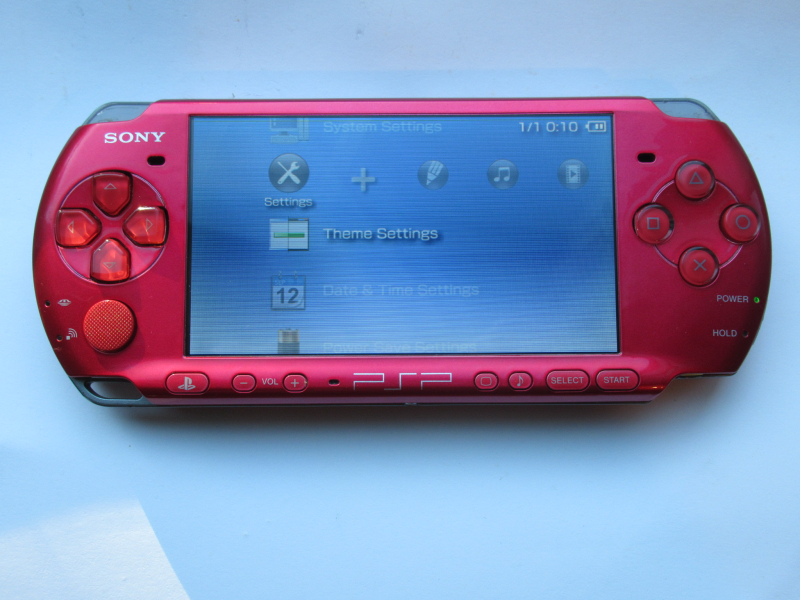 PSP 3000 Radiant Red 64GB with Custom Firmware, ARK-4, Region-free, HQ battery Power/Data USB cable image #13