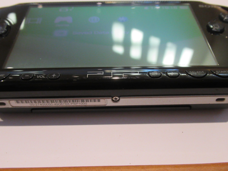 PSP 1000 For Sale Piano Black with Custom Firmware Ark-4, 64GB, USB/data/power cable, region free.  image #4